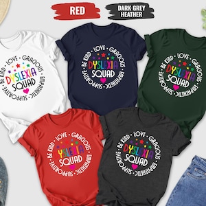 Dyslexia Squad Shirt, Dyslexia Therapist Shirt, Dyslexia Specialist Shirt, Dyslexia Awareness Shirt, Dyslexia Shirt, Reading Teacher Shirts