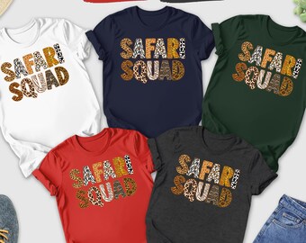 Safari Squad Shirt, Family Vacation Tee, Safari Group Matching Shirt, Animal Lover Shirt, Safari Trip Shirt, Zoo Shirt, Safari Summer Shirt