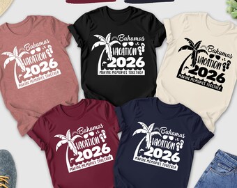 Camiseta Vacaciones Bahamas 2026, Camiseta Viaje Bahamas, Camiseta Familiar Niñas, Camiseta Vacaciones Niñas 2026, Camiseta Viaje Familiar Bahamas, Camiseta Crucero Familiar