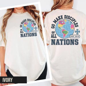 Comfort Colors® Go and Make Disciples of all Nations Shirt, Trendy Christian Shirt, Matthew 28:19 Shirt, Make Disciples Tee, Christian Gifts