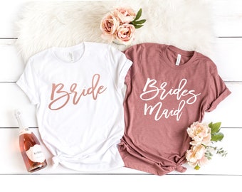 Bachelorette Party Shirts,Bridesmaid Shirt, Bride Shirt, Bride Shirts, Bride Squad Shirt, Maid of Honor Shirt, Wedding Party T-Shirts