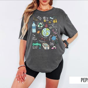 Camiseta Comfort Colors® del Día de la Tierra, Camiseta para amantes de la naturaleza, Camiseta Feliz Día de la Tierra, Camiseta ecológica, Camiseta para el cambio climático, Camiseta para amantes del planeta imagen 2