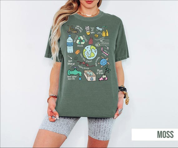 Comfort Colors® Earth Day Shirt, Nature Lover Shirt, Happy Earth Day Shirt, Eco Friendly Shirt, Climate Change Shirt, Planet Lover T-Shirt