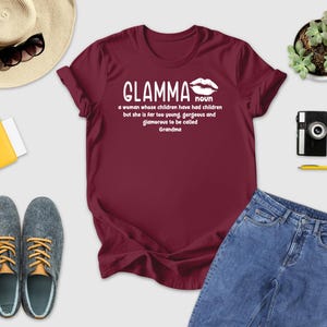 Glamma Definition Shirt, Glamma Shirt, Gift for Grandma, Grandmother Gift, Funny Mom Shirt, Glamorous Grandma Shirt, Mothers Day Gift
