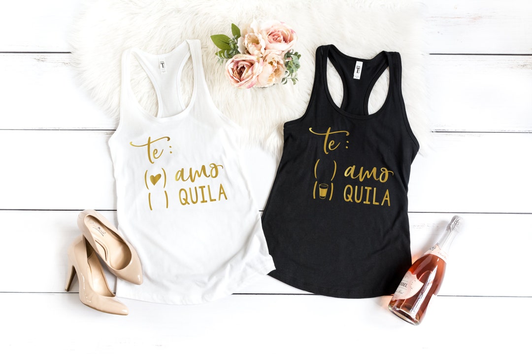 Te Amo Tequila Drinking Tank Tops