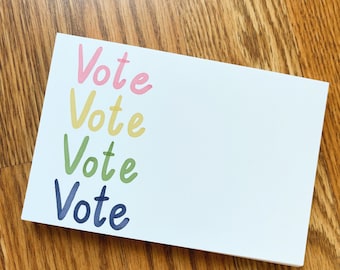 Rainbow Vote Postkarten - blank back | Postkarten für Wähler | Klimawandel Postkarten | Schulratswahl