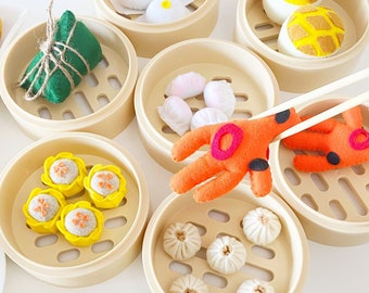 Felt Food Toys - Dim Sum Chicken Feet (鳳爪), Pretend Food Play Yum Cha