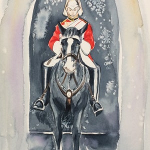 Guard With His Horse