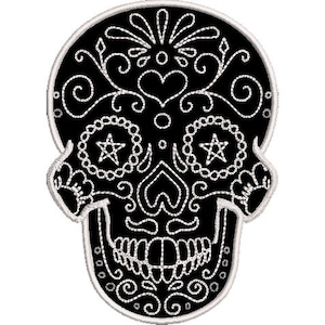 Death Springs Eternal cool human skull machine embroidery file