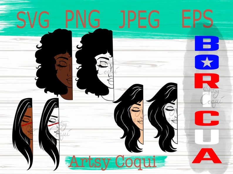 Download Boricua Latina Layered SVG Cricut Design Cut File Afro Latina | Etsy
