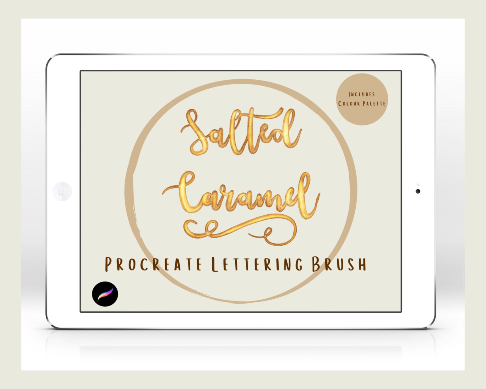 Salted Caramel Calligraphy / Lettering Brush for Procreate | Etsy