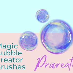 Magic Bubble Artist Brushes für Procreate - 6 X Pinsel - Instant Download!