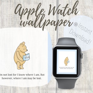 Inspiré par Winnie l’ourson - ours Apple Watch fond d’écran - 38-42mm - téléchargement instantané!