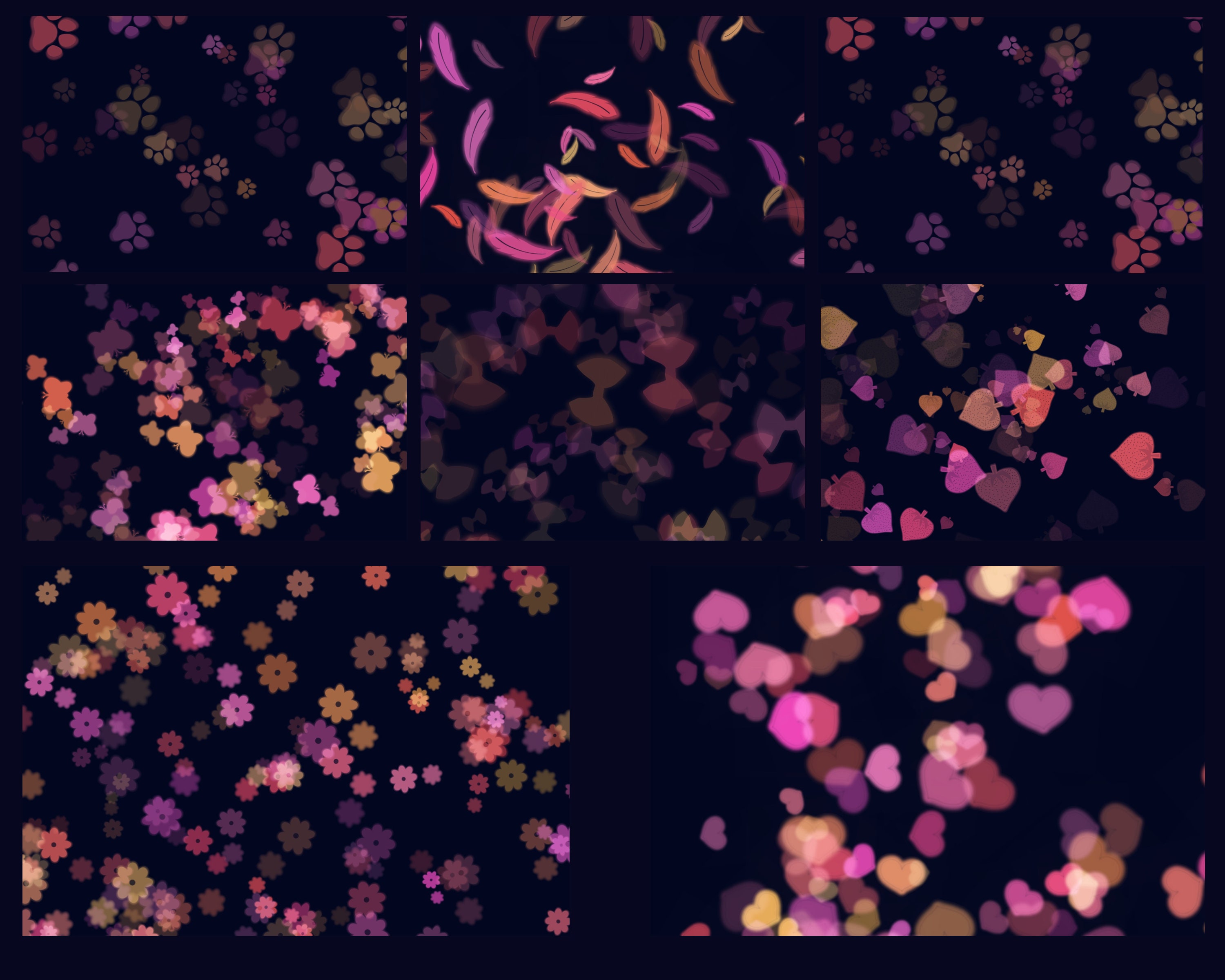 Cute Bokeh Brushes for Procreate 5 X 8 - Instant Download! - Etsy