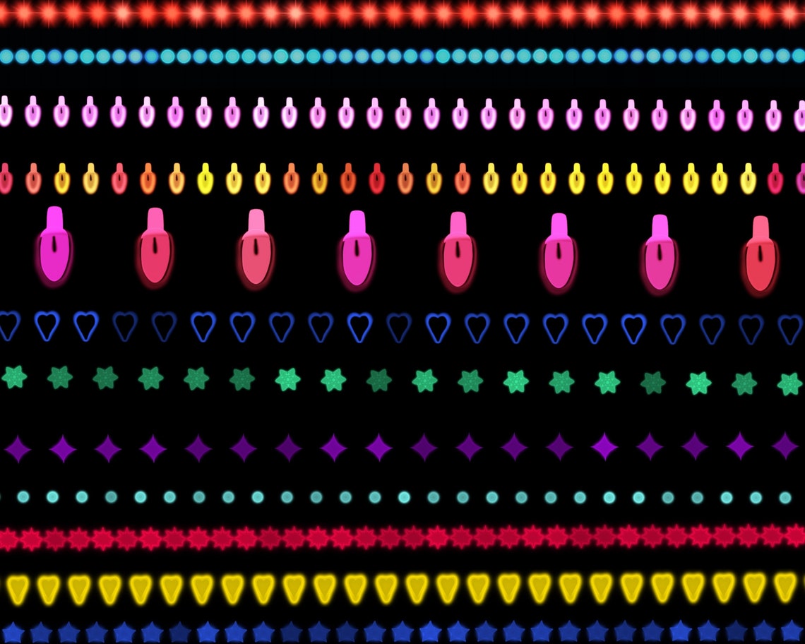 Procreate String Lights Brushes - Luminescent Art, Wreath Creation ...