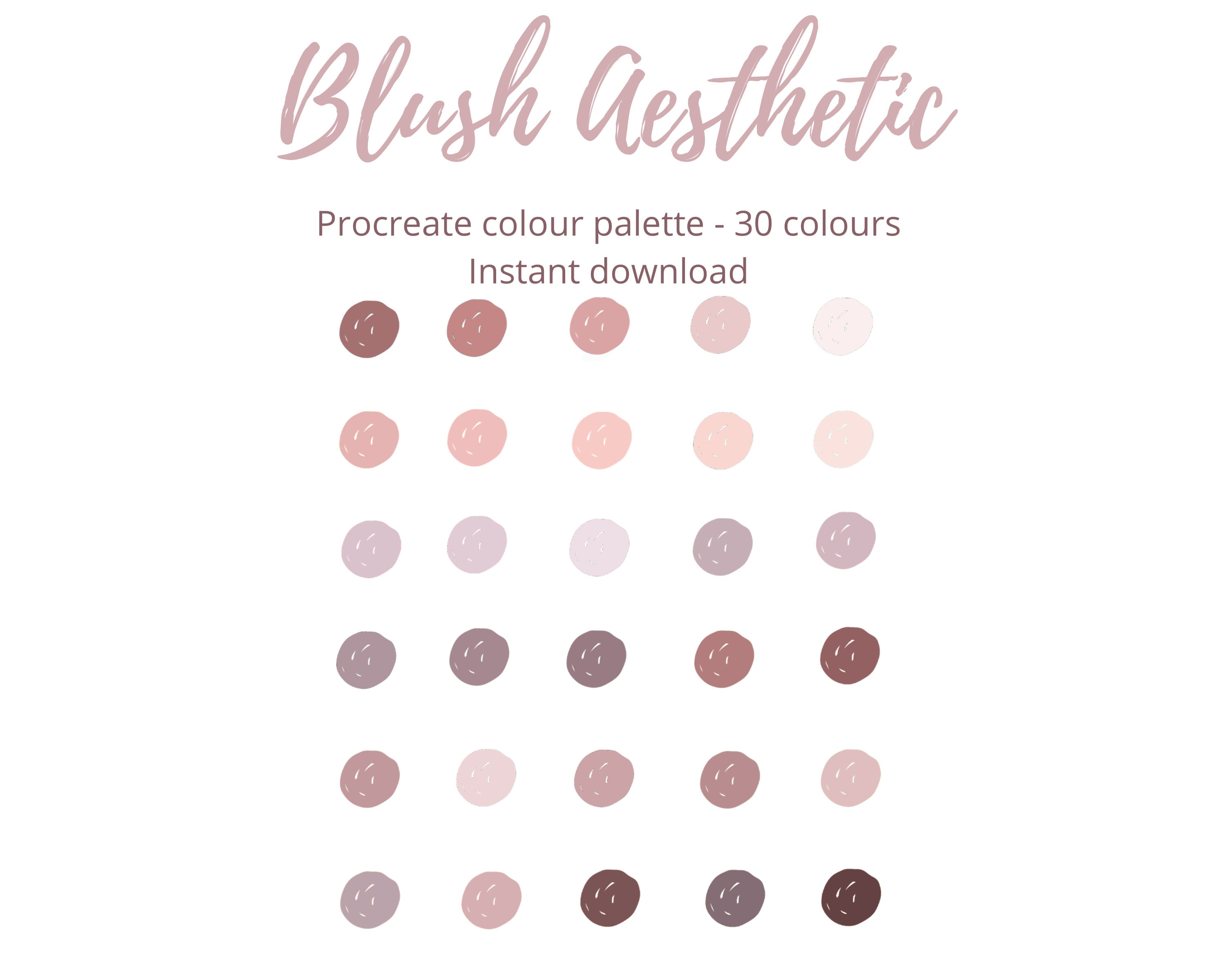Aesthetic on sale colour palette