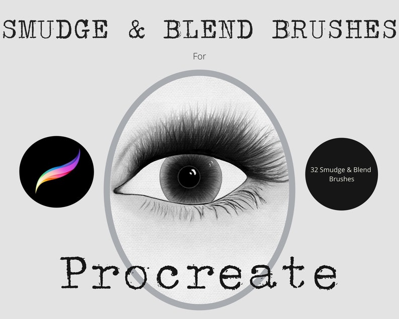 Smudge & Blend Brushes for Procreate X 32 Instant Download Digital Files Etsy