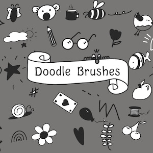 Doodle Brushes  for Procreate X 4  - Instant Download!