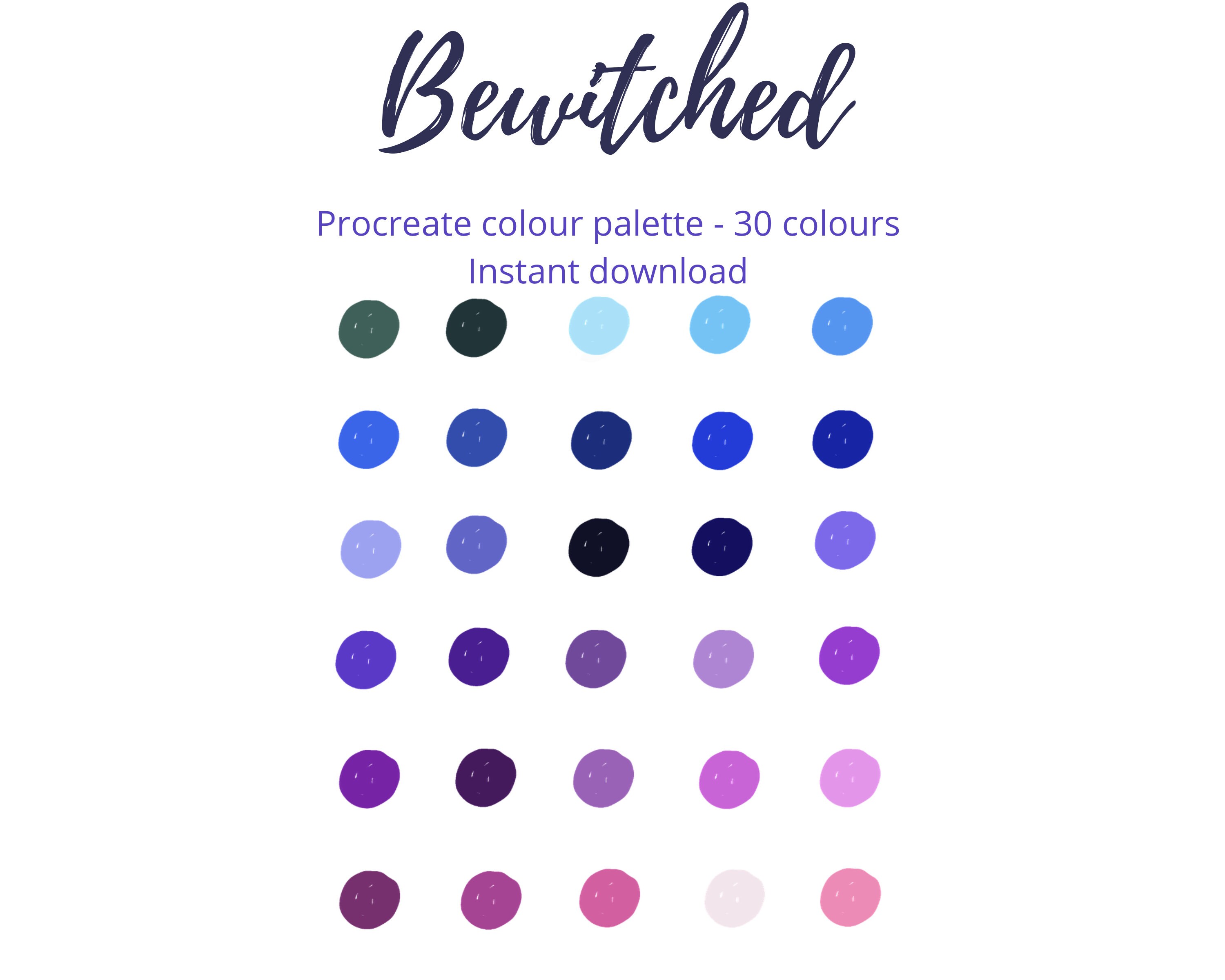 Bewitched Starry Procreate Lettering Calligraphy Brush - Includes 2 ...