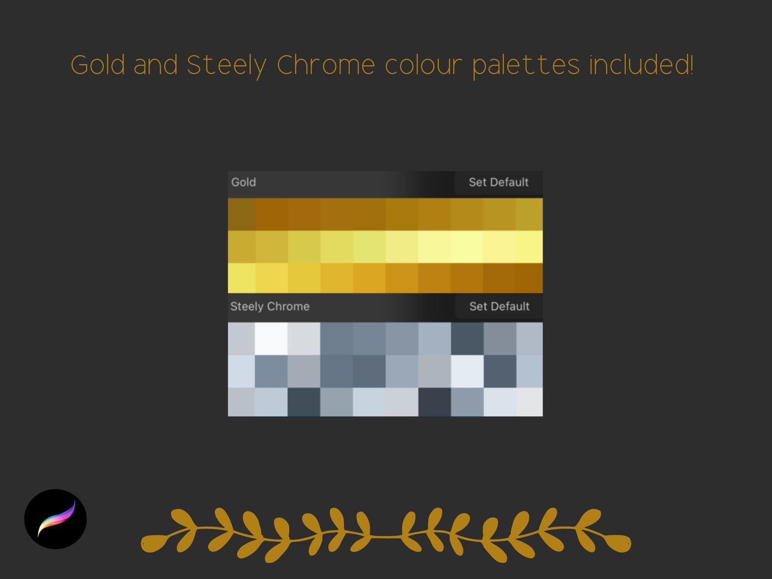 Procreate Glitter Glue Lettering Calligraphy Brush Includes Etsy