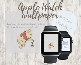 Inspired by Winnie the Pooh Bear Apple Watch Wallpaper 38 42mm Instant Download Etsy