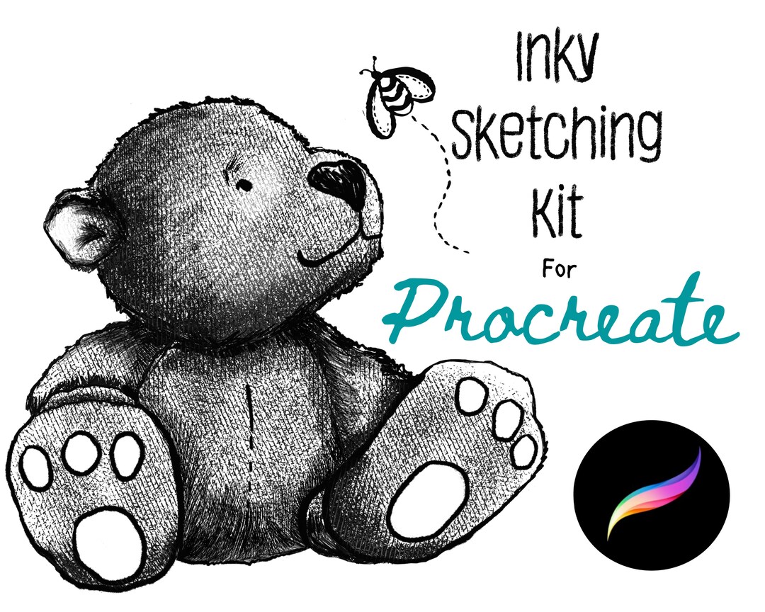 Inky Sketch Kit for Procreate X 24 Ink / Fine Liner / Fibre Tip ...