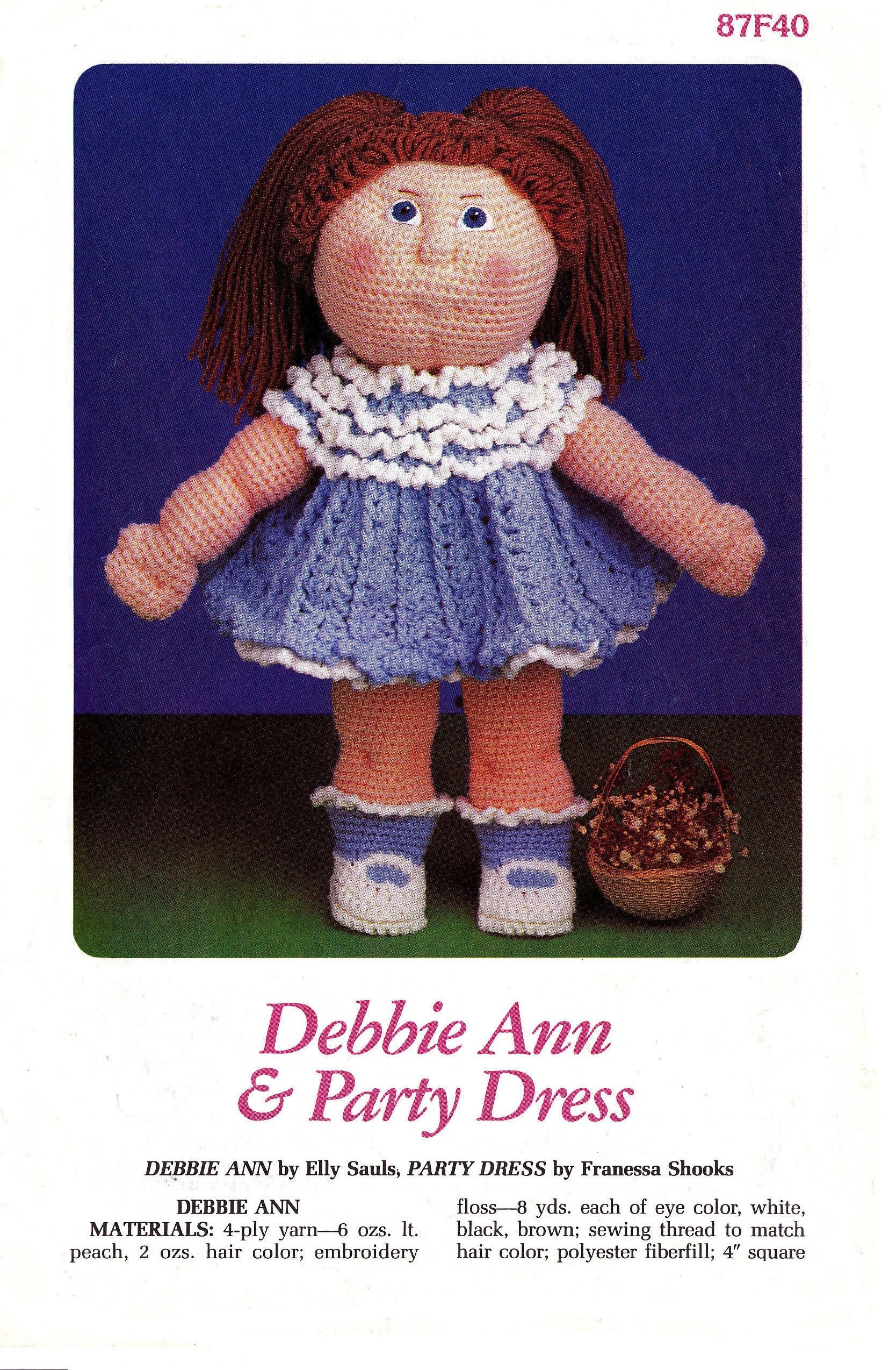 3 Vintage Crochet Patterns Soft Sculpture Doll Infant Newborn Premie Doll Pattern Doll Bassinet Pattern Amigurumi Baby Doll PDF