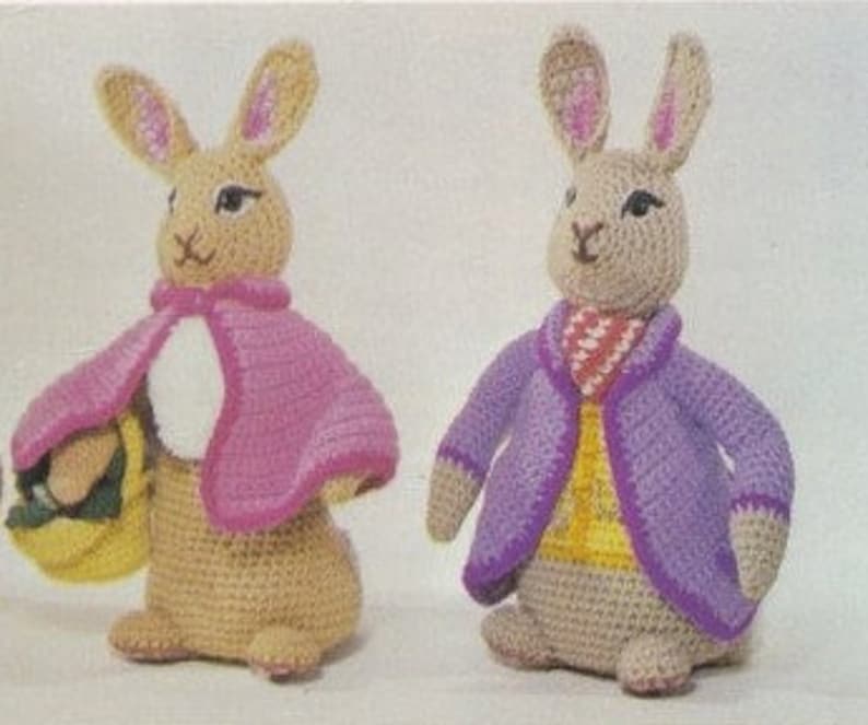 11 Peter Rabbit & Friends Vintage Crochet Patterns Instant Digital ...