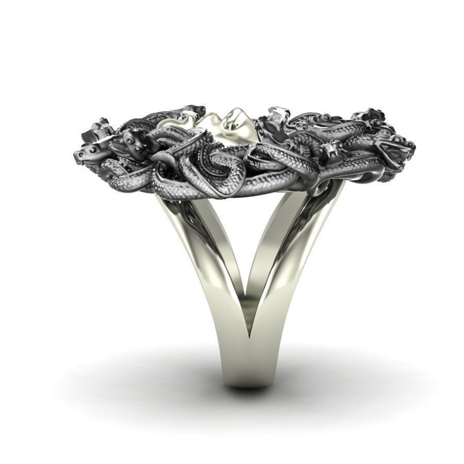 1ct Medusa Ring Ancient Greek Ring Greek Mythology Ring Snake Etsy