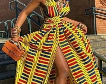 african dresses with matching head wraps