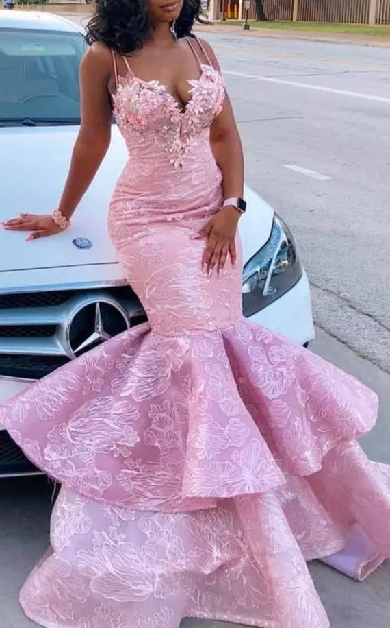 African Mermaid Prom Dress,damask Clothing for Women,african Print