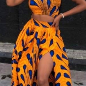 Ankara wrapped dress,Infinity dress/Ankara clothing for women, African party wears,
