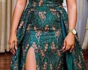 African lace dress,African party  dress,African fashion,African Clothing  for women,Ready to wear clothes