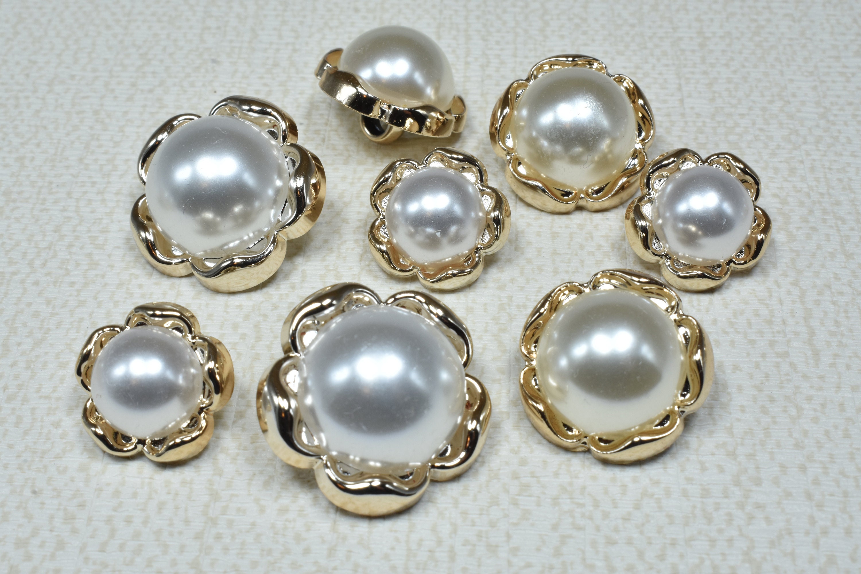 17mm20mm25mm Big Pearl Buttons Shiny Moonstone Buttons Etsy