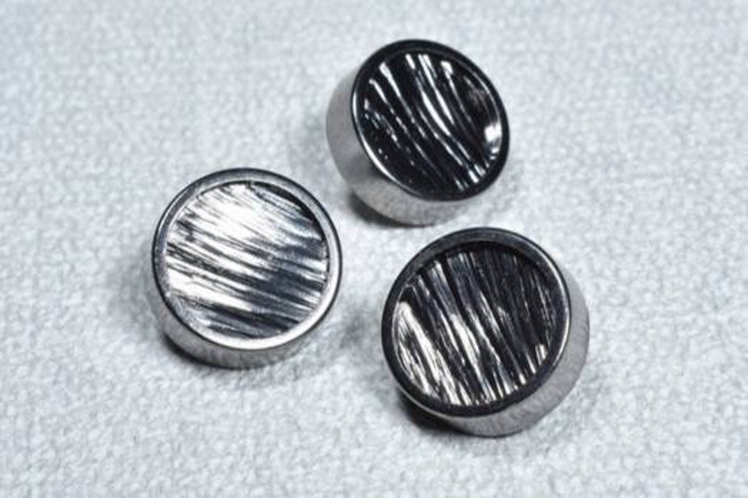 Lot De 5 Boutons Tige Métal Bronze - Diamètre 11,5 Mm - Forme Demi-dôme - Pour Couture