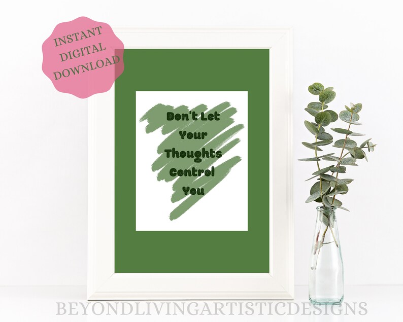 Motivational Quote Digital Art Print Inspiring Phrase | Etsy
