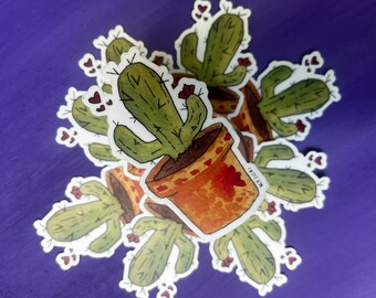 Cactus Love Vinyl Sticker