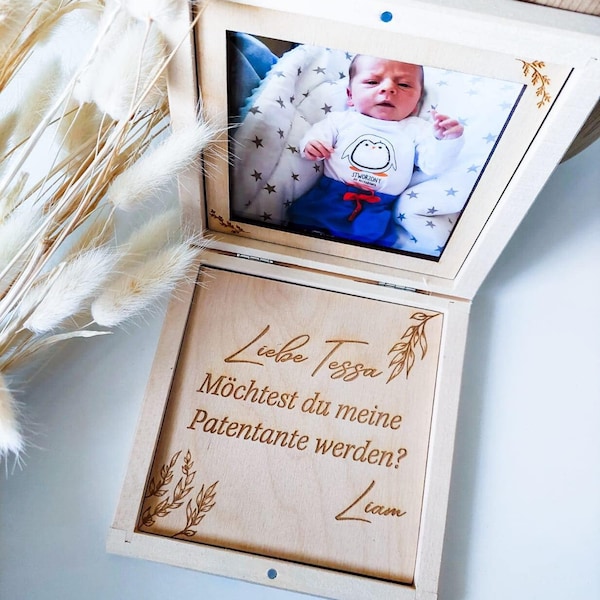 Do you want to be my godfather | Do you want to be my godmother | Personalized Godfather proposal box for your children photo