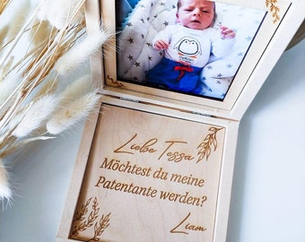 Do you want to be my godfather | Do you want to be my godmother | Personalized Godfather proposal box for your children photo