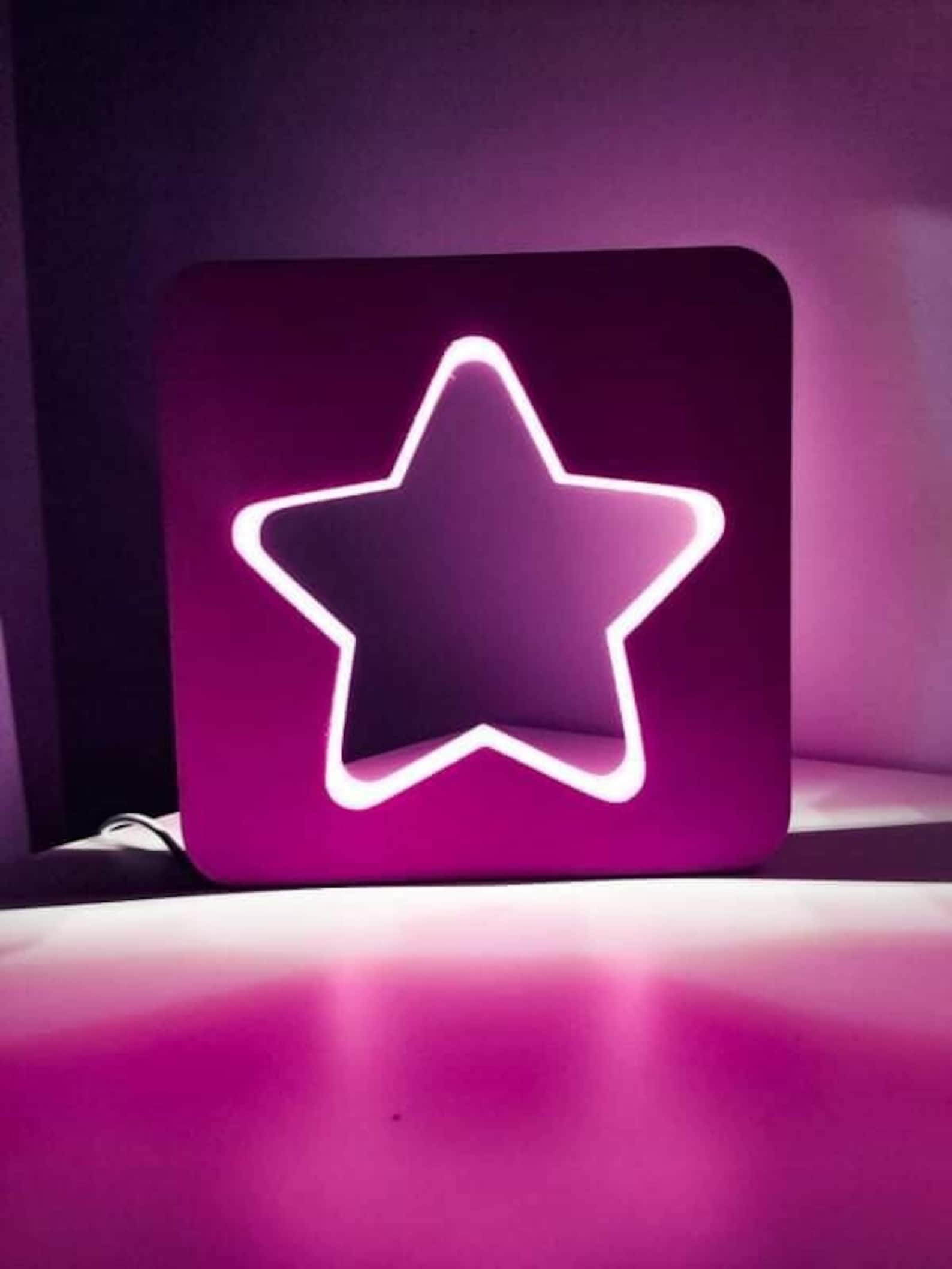 LED Children's Star Lamp Baby Room Night Light Kids Etsy