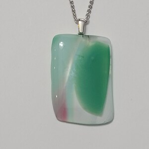 Glasschmuck |  | Glas Halskette | Glas geblasen und Glas geschmolzen handgemachte Anhänger, Schmuck enthält 22 &quot;Sterling Silber Kette - 1029.&quot;