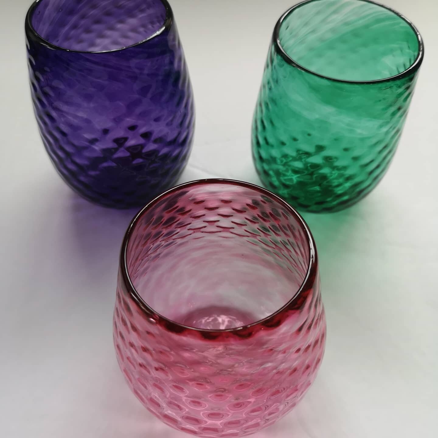 Wine Glasses Handblown Glass Glassware Handmade Barware Water Glasses