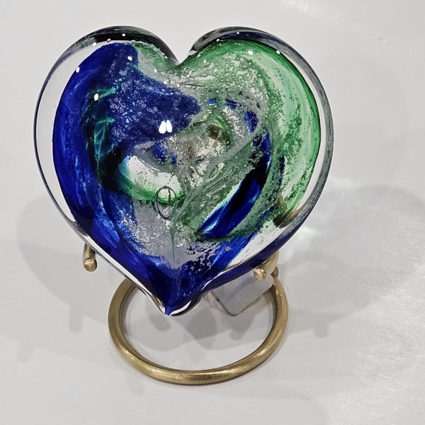 Blown Glass Art With Cremation Ashes Etsy