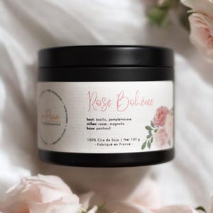 Bohemian Rose Soy Candle