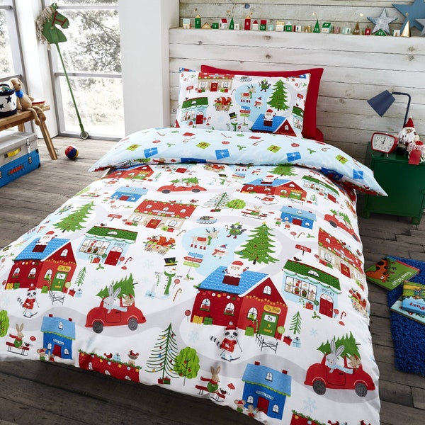 Christmas Bedding Etsy
