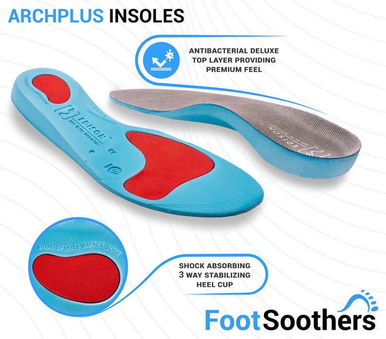 Plantar Fasciitis Insoles Orthotic ARCHPLUS Full Length by Edison XXII Elite Podiatry® Etsy UK