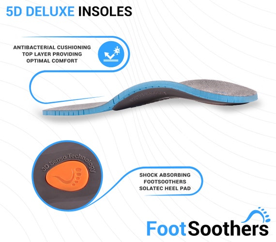 Footsoothers 5D Orthotic Orthotic Shoe Insoles Arch Support