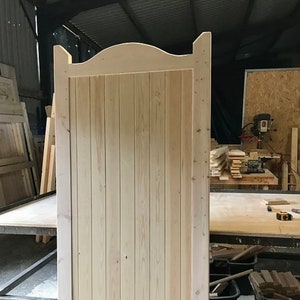 Wooden Access Gates New Garden Gate Handmade Bespoke Custom Made Sizes Good Quality Finish Swan Neck Pedestrian Design The Manor Gate.