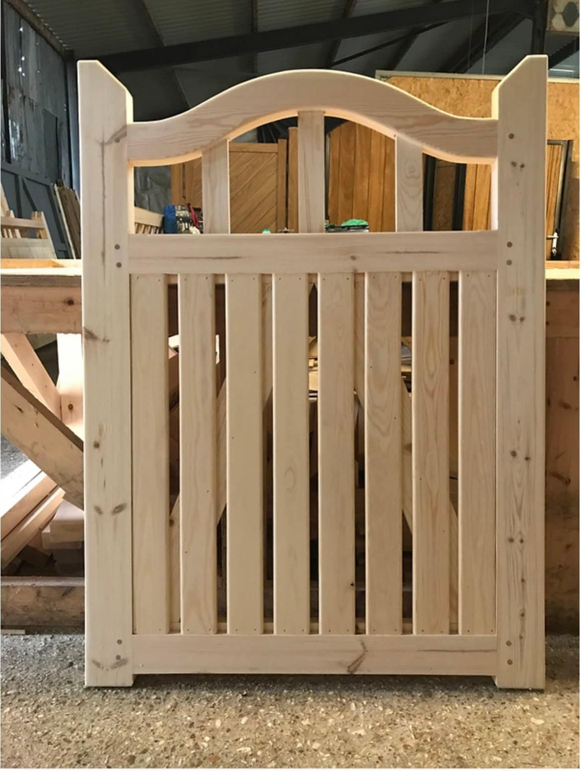 Toothpick Gate Wooden Garden Gates, Handmade Item in Custom Made Sizes, Swan Neck ...