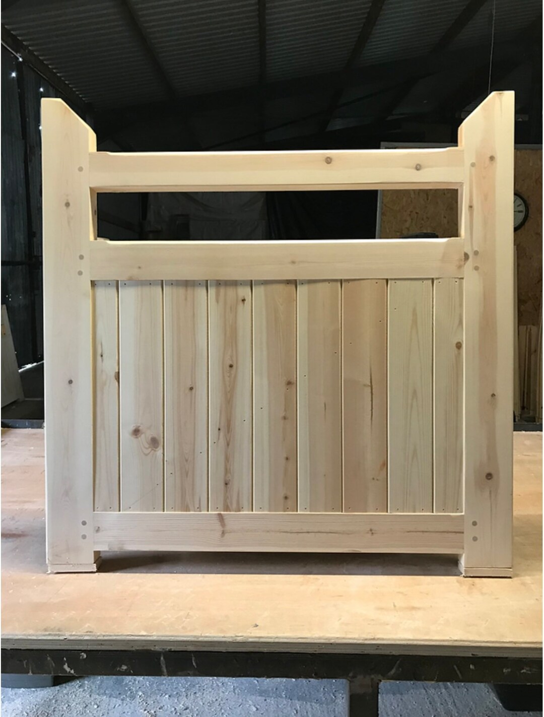 Wooden Gate Flat Top New Garden Gates Handmade Bespoke Custom Etsy UK